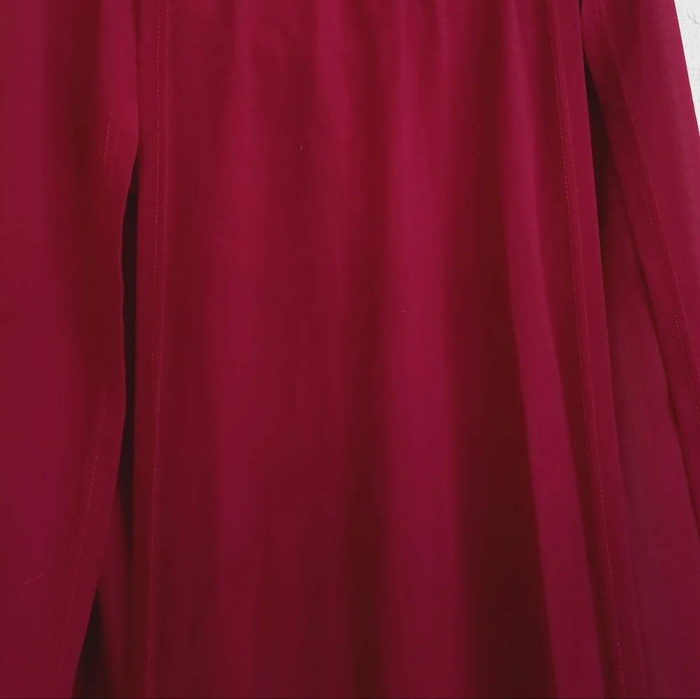 Mint Snow Sheer Red Goddess Maxi Skirt High Thigh Skirts Sexy Dancing Resortwear - Picture 3 of 11